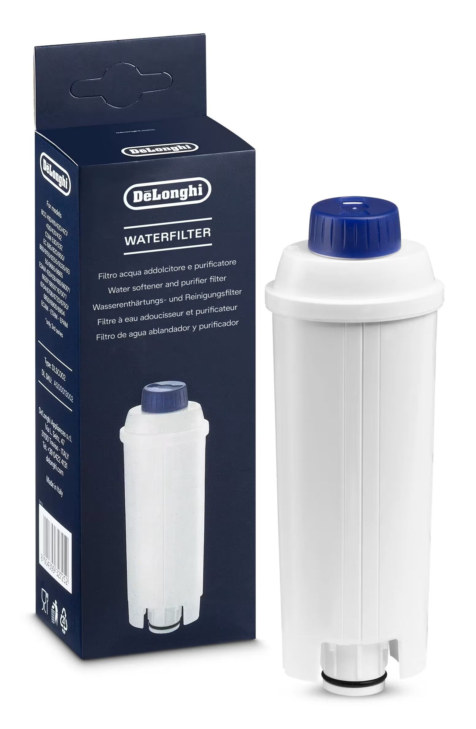 DeLonghi DLSC002 Wasserfilter kalkreduzierend Wasserfilter (Weiß) 5513292811