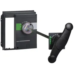 Schneider Electric 33880 Front-Drehgriff NS 630b-1600, schwarzer Griff