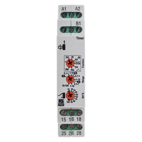 RS PRO Two Pole Multifunction Timer (1026123)