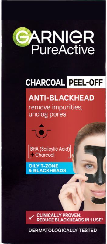Garnier Pure Active Charcoal anti-blackhead peel-off mask with activated charcoal 50 ml