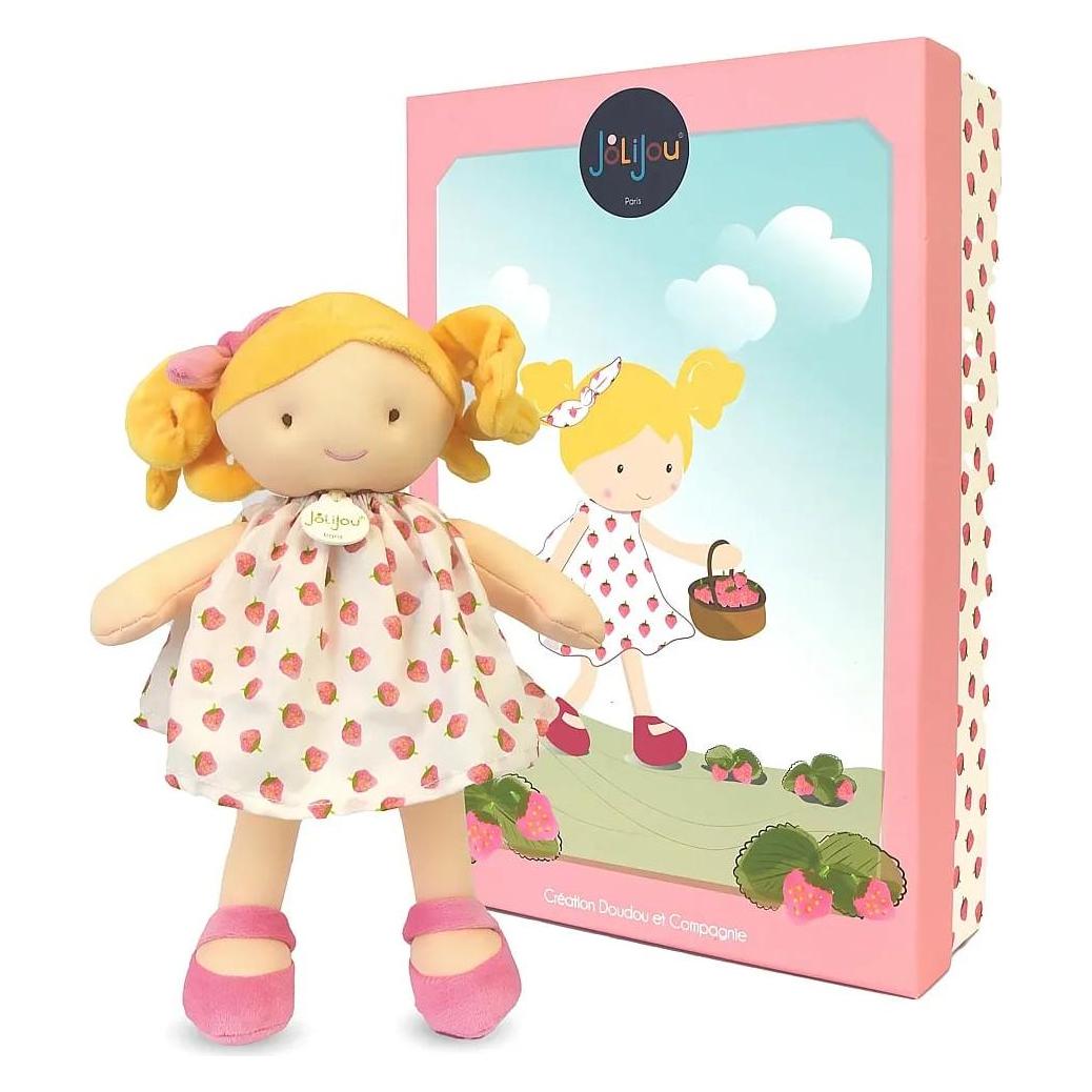 Doudou et Compagnie Stoffpuppe Fraise 28cm (JJ6064)