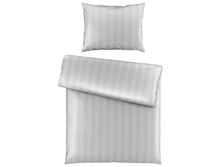 Dieter Knoll Bettwäscheset, Silberfarben, Textil, 160x210 cm, pflegeleicht, hautfreundlich, Heimtextilien, Bettwäsche, Bettwäsche, Satin Bettwäsche