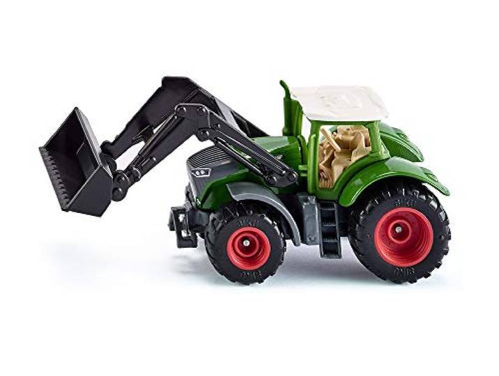 siku 1393, Fendt 1050 Vario Tractor met voorlader, groen/zwart, beweegbare voorlader, verwijderbare cabine, rubberen banden