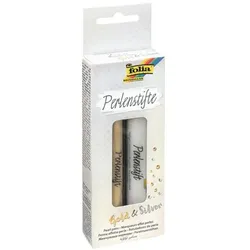 folia 2er-Set Perlenstifte gold