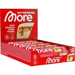 More Nutrition - Protein Bar - Karton 10 x 50g RiegelWhite Chocolate Peanut Caramel