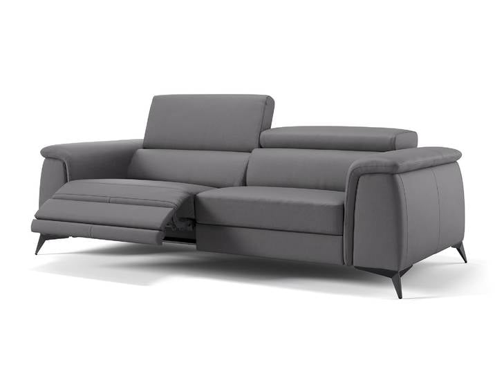 Leder Sofa LIVORNO 3-Sitzer Relaxsofa Couch