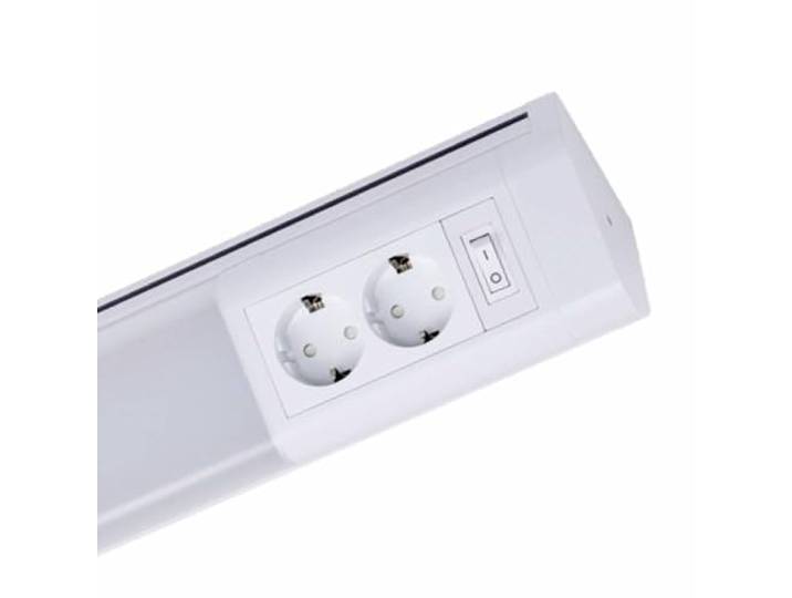 Müller Licht LED Unterbauleuchte in weiß mit 2 Steckdosen, 762mm