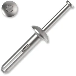 Metall-Nageldübel, 6 x 30 mm, Zamak