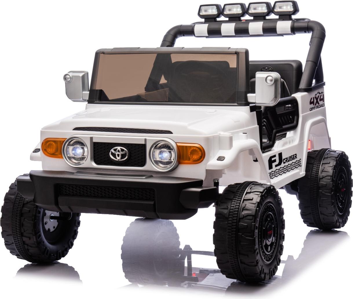 Elektroauto für Kinder Toyota FJ Cruiser XXL 4x4 in Weiß - 2-Sitzer, Lizenziert, Sanftanlauf, Federung
