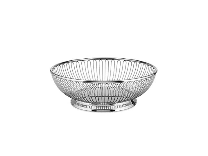 Alessi - 826/24 - Corbeille Ronde à Fil en Acier Brillant 24\,5 cm