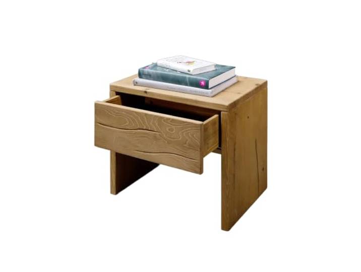 Woodroom Nachtkonsole Ypern 49 x 45 x 35 cm Kiefer massiv eichefarbig geölt Nachttisch Nachtkommode