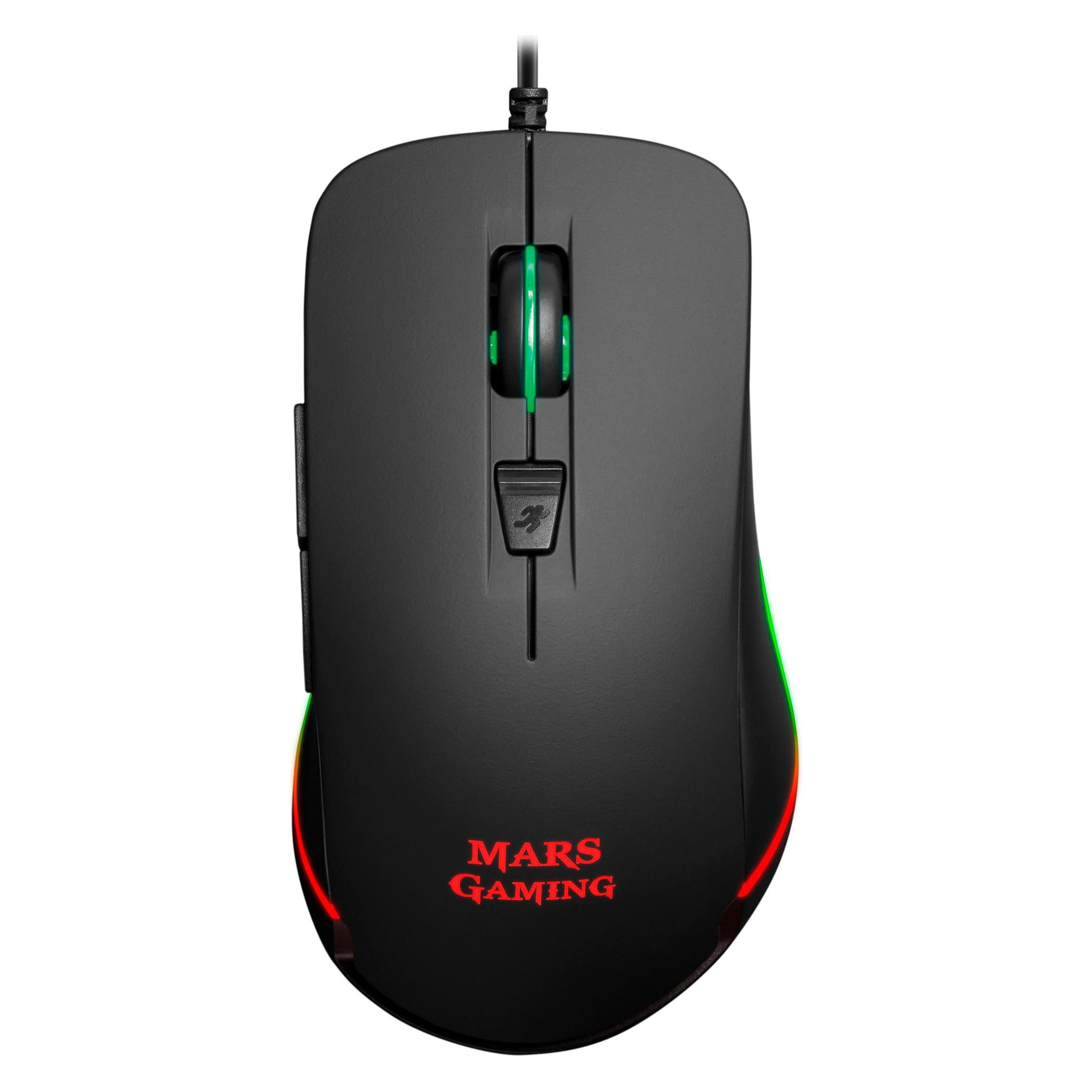 Mars Gaming Optical Mouse MM118 USB 9800 DPI Black (Kabelgebunden) (4718009151949)