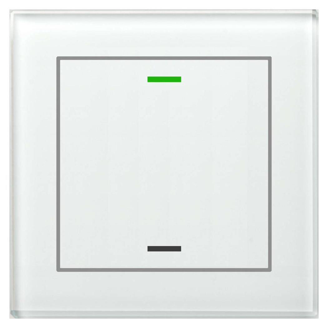 MDT Glasbediening II Light RGB-W met temperatuursensor, 1-voudig, wit