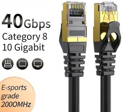 The Cart Load High Speed Cat Ethernet Cable, 40Gbps Super Speed, Gold Plated, Patch LAN Network For Professional Use 15 Ft