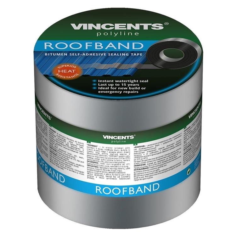Vincents ROOFBAND 10CMX3M ALU (100 mm) (49079271)