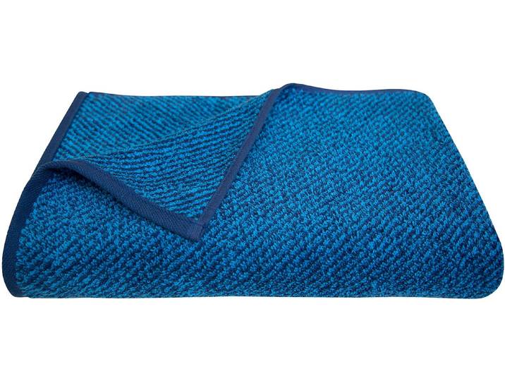 Handtücher DYCKHOFF Diagonals , blau, B:70cm L:140cm, Frottier, Frottier, Handtücher, Handtücher, Made in Germany