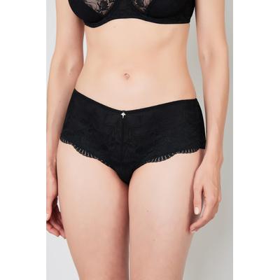 Hipster JOOP "Beautiful", Damen, Gr. 42, Spitze, schwarz, Spitze, Obermaterial: 86% Polyamid, 14% Elasthan, unifarben, körpernah, Unterhosen, florale Spitze, elastischer Bund, feminin