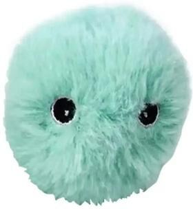 Inspired Finds Interactive Chirping Cat Ball Toy With Real Animal Sounds For Hunting & Self Play plush Ball Blue