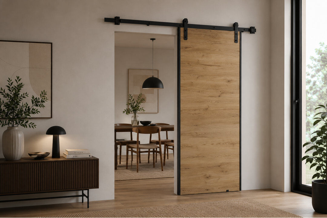 August Grove Door Brown 76cm x 205cm