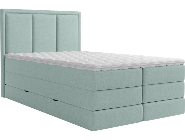 XORA Boxspringbett SWING, türkis, Stoff