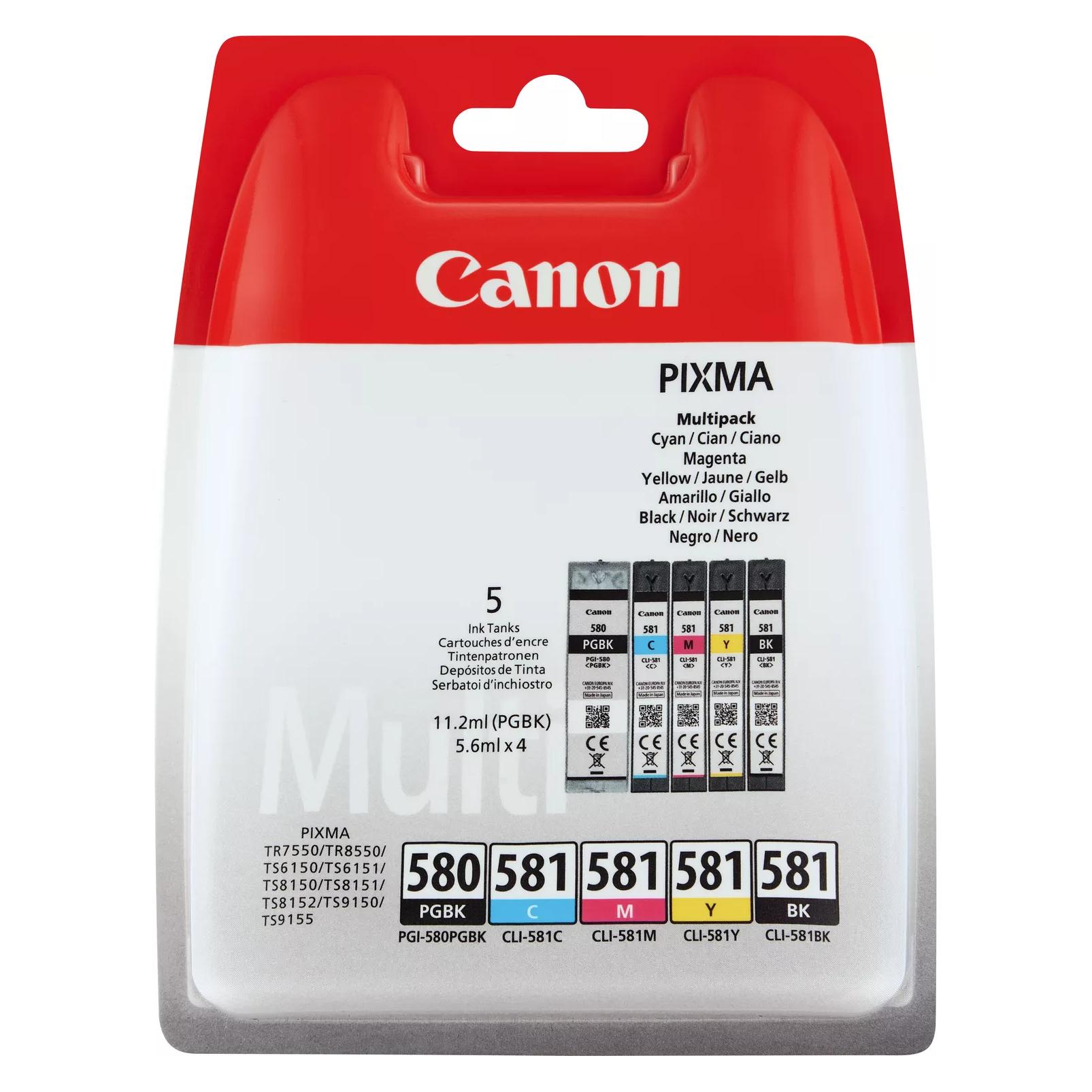 Canon CLI-581/PGI-580 (BK, C, M, PGBK, Y) (2078C006)