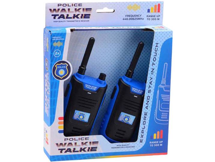 Johntoy 30035 - Walkie Talkie - 300 meter bereik - Blauw