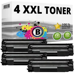 Druckfuxx, Toner, 4x XXL Toner für Canon 713 LBP-3250 KARTUSCHE PATRONE BLACK SET