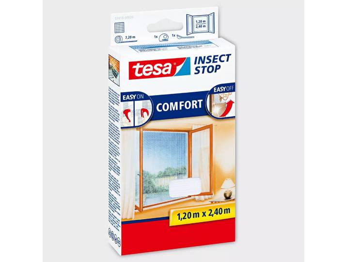 Tesa - Fliegengitter, 120x240cm, Weiss