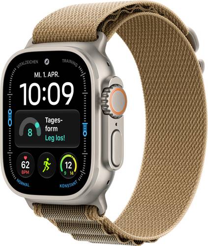 Apple Watch Ultra 4 GPS + Cellular 49mm Titangehäuse Alpine Loop Wüstensand S