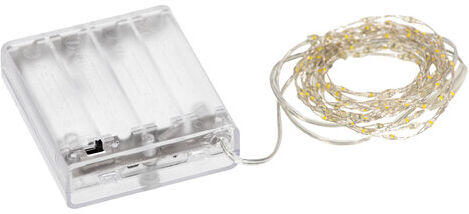 LED Micro-Lichterkette mit Batteriekasten und Timer, 150 LEDs dicht