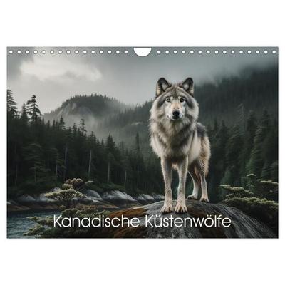 Kanadische Küstenwölfe (Wandkalender 2027 DIN A4 quer), CALVENDO Monatskalender