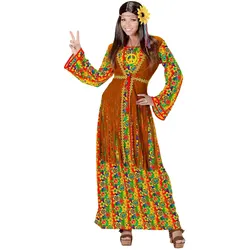 Widmann HIPPIE WOMAN (Kleid mit Weste, Kette mit Peace-Zeichen), XXXL (3XL)