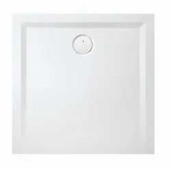 Hoesch Muna Mineralguss-Duschwanne 4160xA715 80x80x3, Schiefergrau, Material Solique