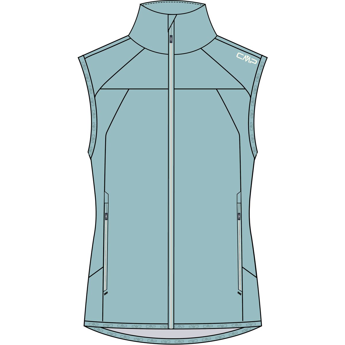 CMP Woman Vest lagoon (E555) 34 36A5126-E555-34