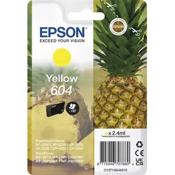 Epson 604 - 2.4 ml - Gelb - original - Blister mit RF- / aktustischem Alarmsigna...