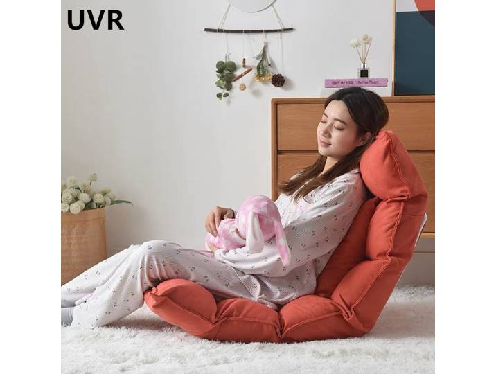 Fauteuil d'allaitement UVR Lazy Sofa, réglable, pour chambre à coucher, avec dossier et accoudoirs, pour allaitement et maintien de bébé, avec protection lombaire