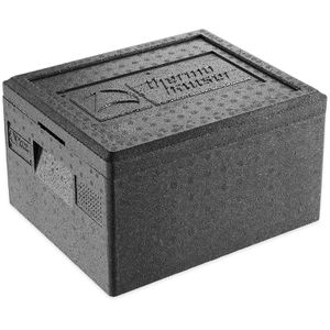 thermohauser Thermobox schwarz, 15 Liter, Kunststoff EPP, GN 1/2, 39 x 33 x 23 cm