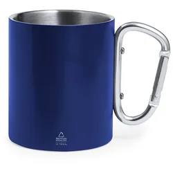 2x Doppelwandiger Edelstahlbecher 300 ml, blau