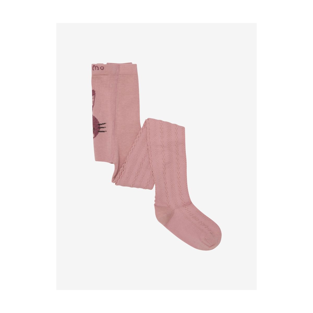 Minymo Baby Stocking w.effect on Back ash rose (575) 56\62 6638-575-56\62