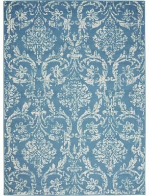 Nourison Jane Farmhouse Vintage Indoor only Damask Area Rug