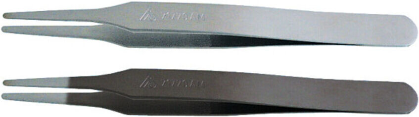 HOLEX Pinzette abgesetzt, stumpf Spitze, 2,5 mm breit, 120 mm, Form 2a, AMB (727580 AMB)