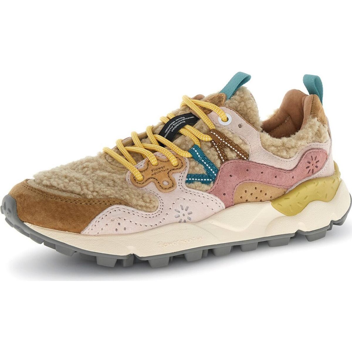 Flower Mountain Yamano 3 Woman pink-beige-light blue (78-4D11) 35 2017817-78-4D11-35