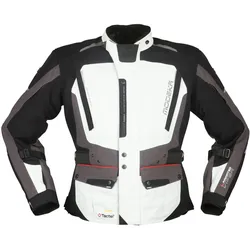 Modeka Viper LT Jacke Hellgrau Dunkelgrau Schwarz Gr. L