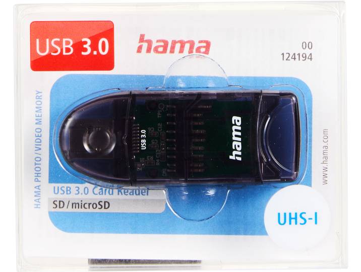 Hama USB 3.0 Kartenleser SD microSD