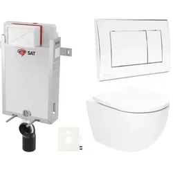 SAT Fusion Wand-WC Set für Einmauerung SIKOSZTORFU21