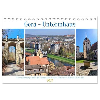 Gera - Untermhaus (Tischkalender 2027 DIN A5 quer), CALVENDO Monatskalender