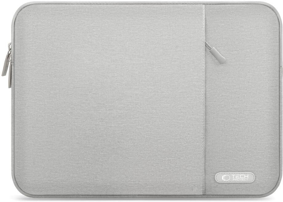 Tech-Protect Sleevy MacBook/Laptop 13-14" Sleeve m. Lomme - Grå