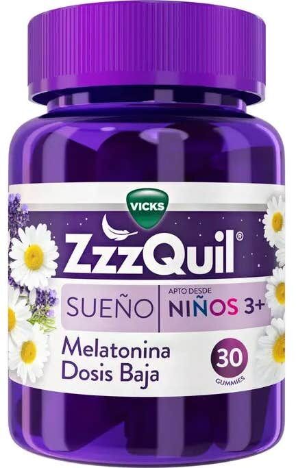 ZzzQuil Natura Kids Sabor Frutos del Bosque Gummies 30uds