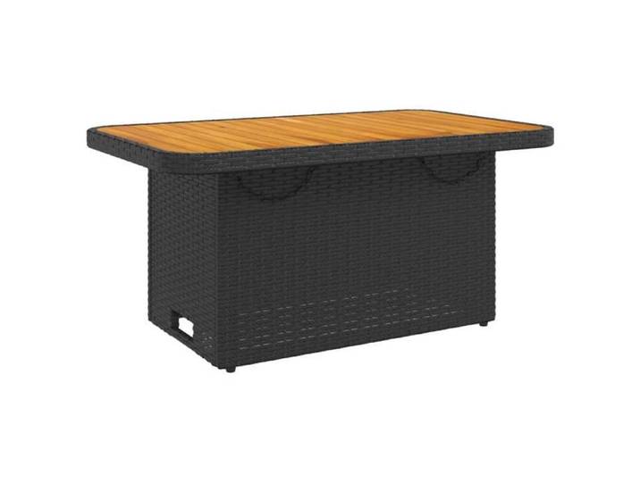 HOT SALE* Ensemble à manger de jardin coussins 2pcs noir résine tressée 3904355