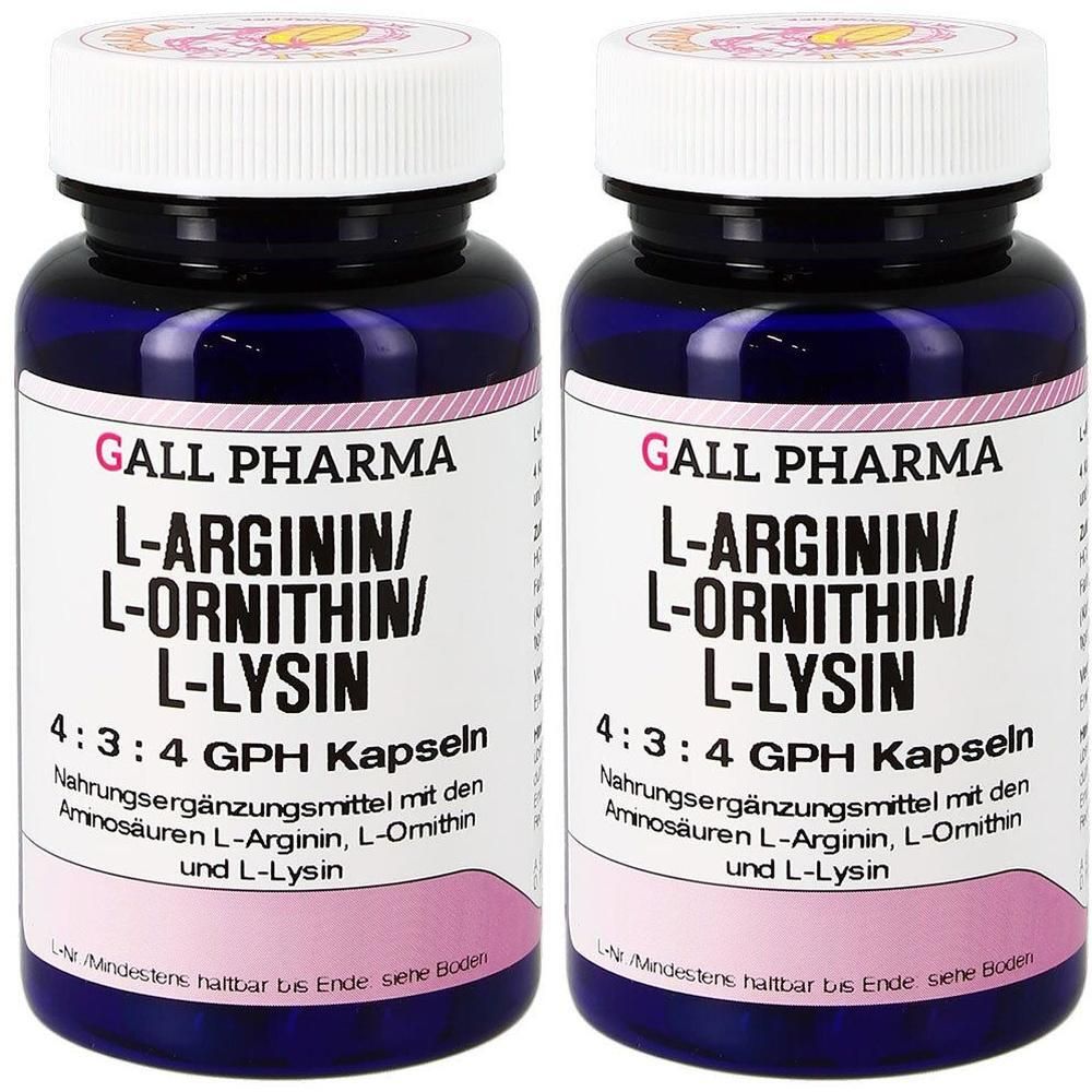 L-ARGININ/L-ORNITHIN/L-Lysin 4:3:4 GPH Kapseln x2 2x180 St
